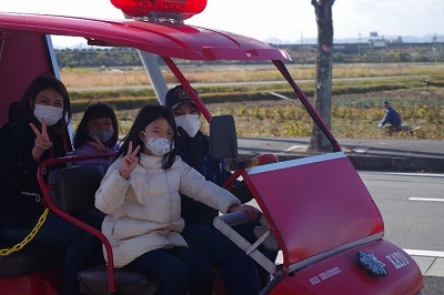 ミニ消防車乗車体験