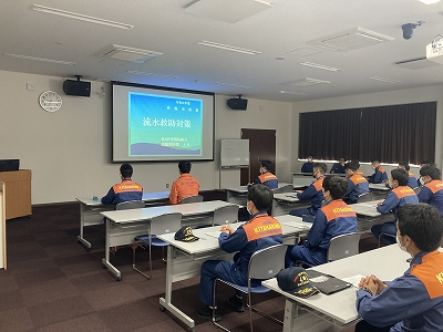 流水救助についての座学