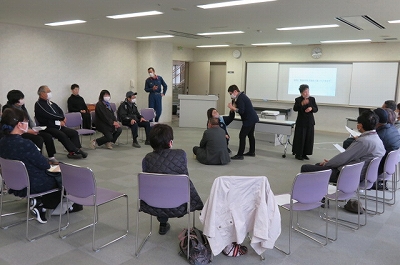 １１９番通報訓練の様子