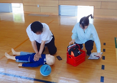 心肺蘇生法を実施している教員