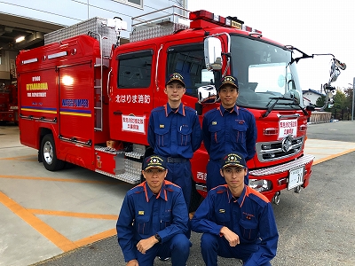 北はりま消防本部消火部隊の出発