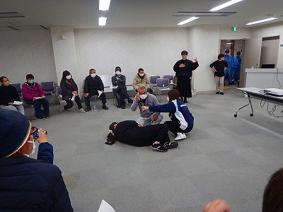 １１９番通報の様子