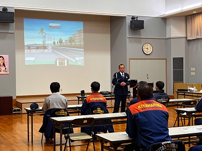 講師の加西警察署萩野氏