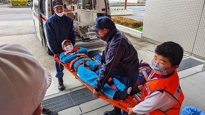 救急資機材取扱体験