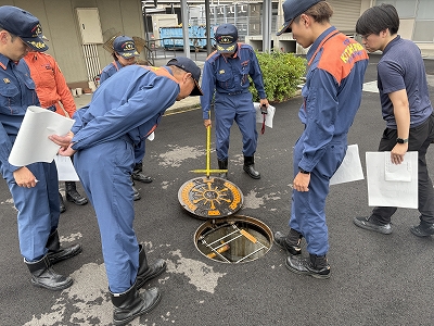 防火水槽の確認