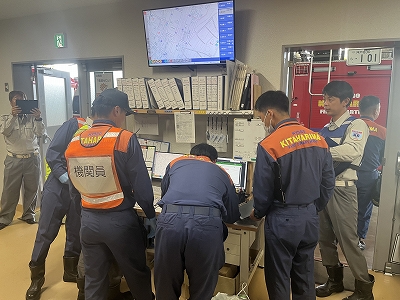 救急現場及びルートの確認