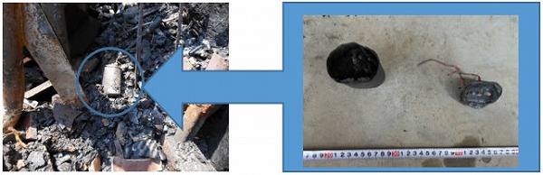 低圧進相コンデンサ火災の状況
