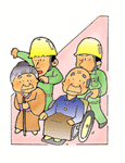 災害時の援護イラスト
