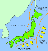 日本周辺のプレート
